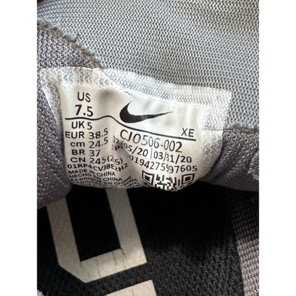 Nike Air Zoom Grey Pegasus 37 Women's Size 7.5 - Picture 7 of 7